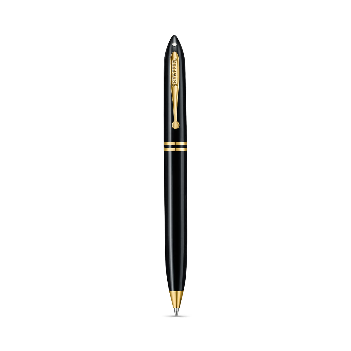 PEN SHEAFFER BALANCE III E893 GLOSSY BLACK AND GOLD TRIMS BP