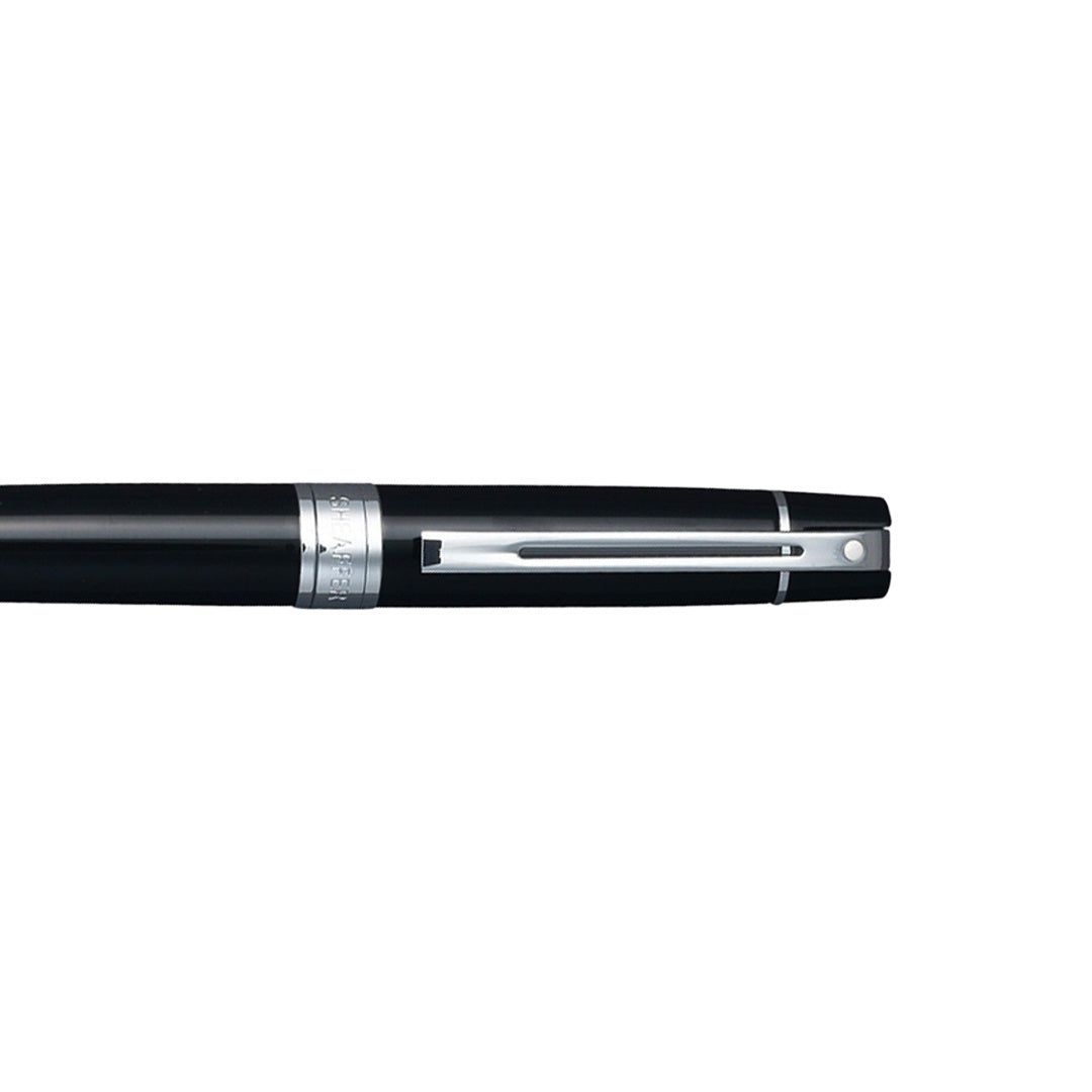 Sheaffer® 300 9312 Glossy Black Ballpoint Pen With Chrome Trim