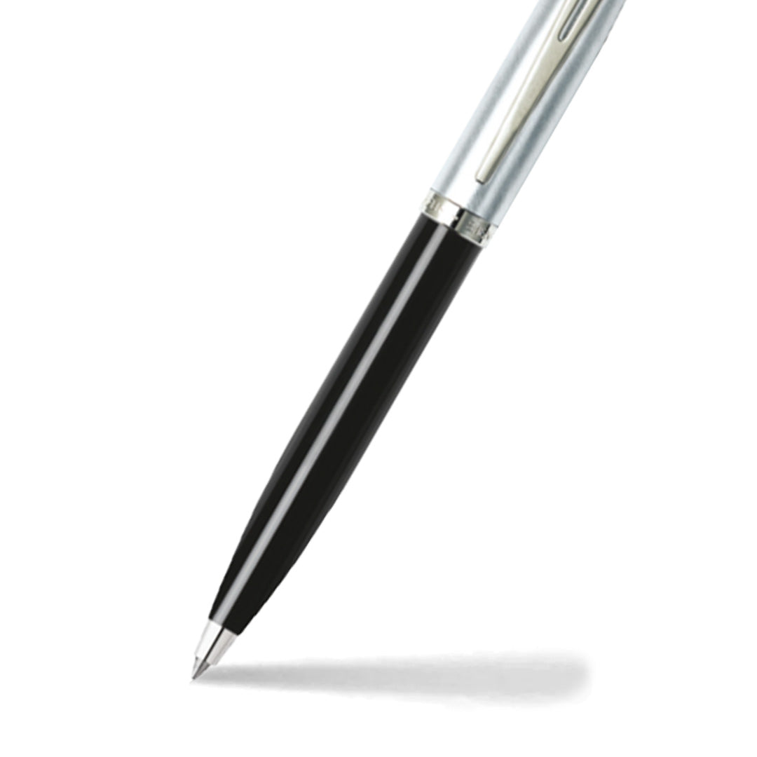 Sheaffer® Gift Set ft. Glossy Black S100 9313 Ballpoint Pen with Chrome Trim and Medium Notebook