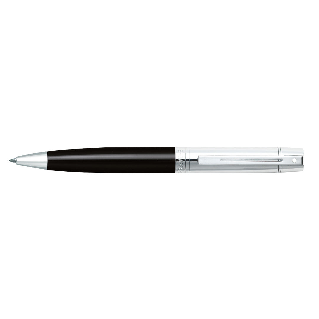 Sheaffer® 300 9314 Glossy Black Ballpoint pen with Chrome Cap and Chrome Trim