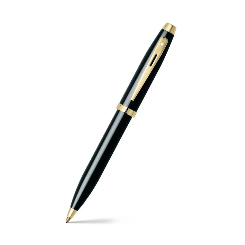 Sheaffer Gift Collection 100 - 9322 Glossy Black Ballpoint Pen with Gold Tone Trim and Medium A5 Notebook Set - Image 2