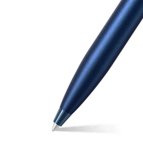 Sheaffer® 100 9371 Satin Blue Ballpoint Pen With PVD Blue Trim