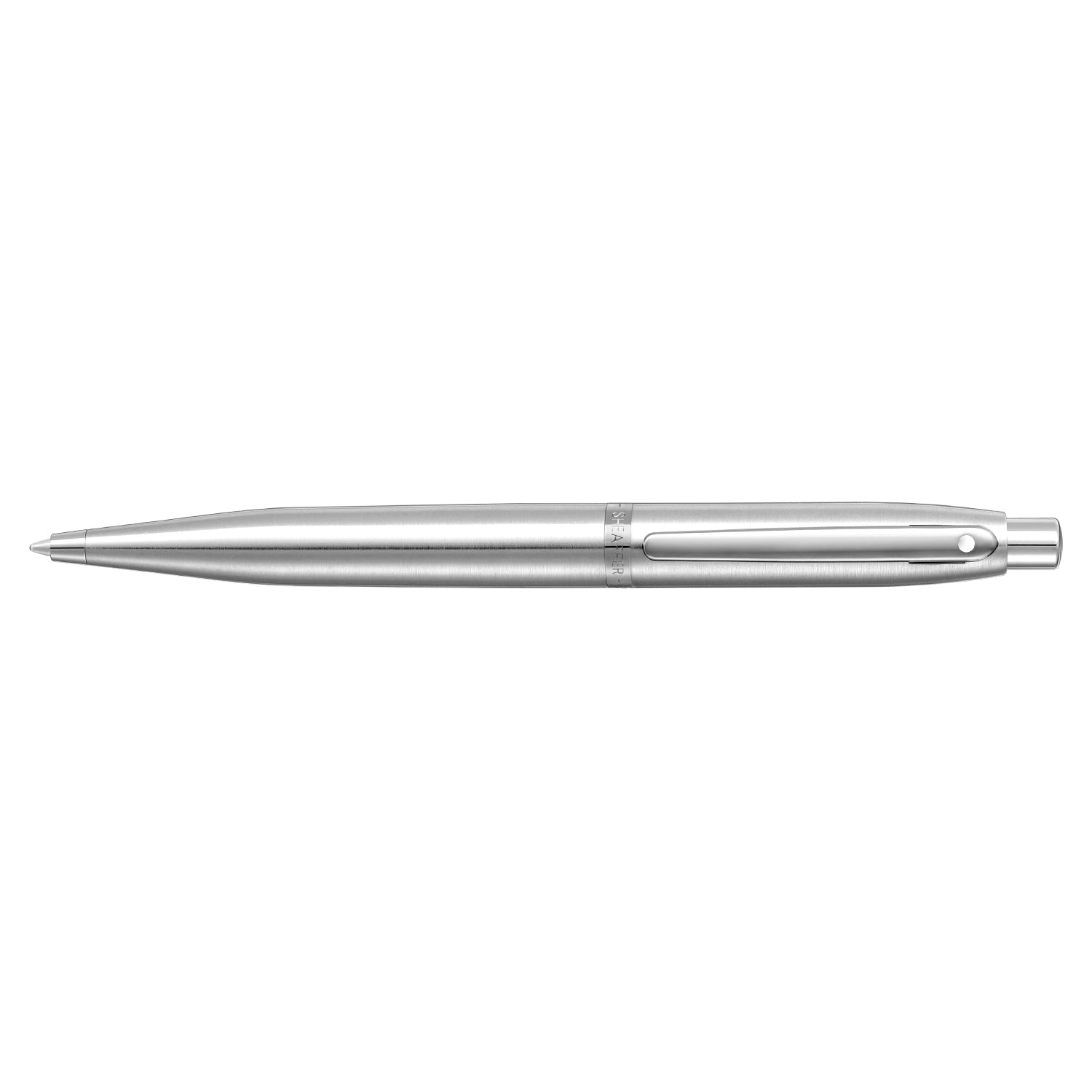 Sheaffer® VFM 9426 Brushed Chrome Ballpoint Pen With Chrome Trim