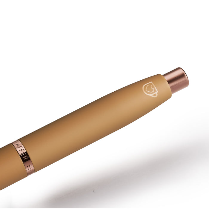 Sheaffer VFM 9428 Coffee Edition Matt Brown with Regal Brown PVD Trims Ballpoint Pen - Image 5