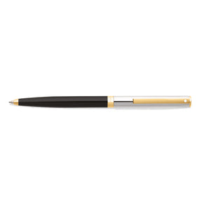 Sheaffer® SAGARIS 9475 Gloss Black Barrel and Chrome Cap Ballpoint Pen With Gold Tone Trim