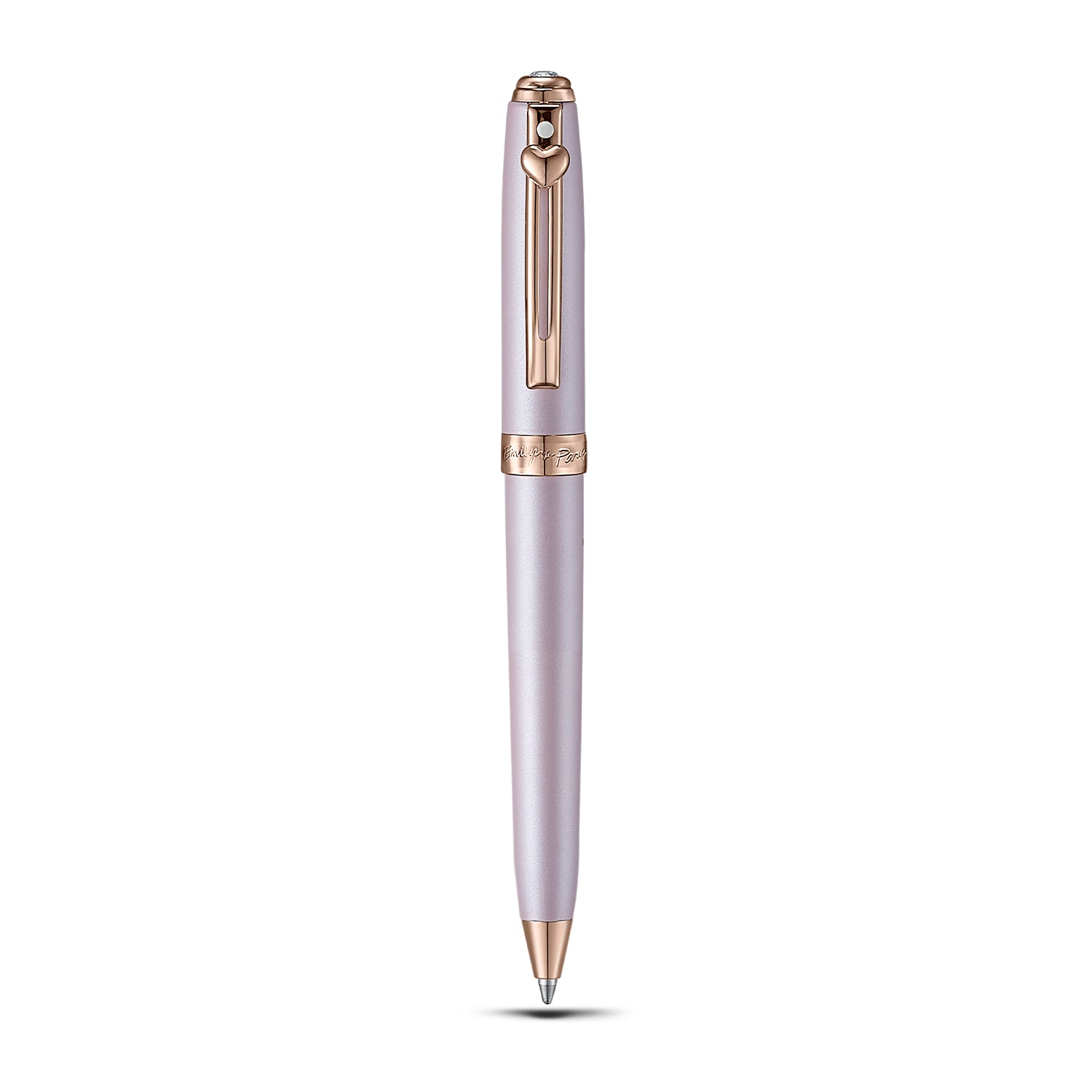 Sheaffer Gift Set ft - Emily in Paris Prelude Mini 9810 Pastel Pink Ballpoint Pen with Swarovski Crystal and Full-Grain Leather Credit Card Holder
