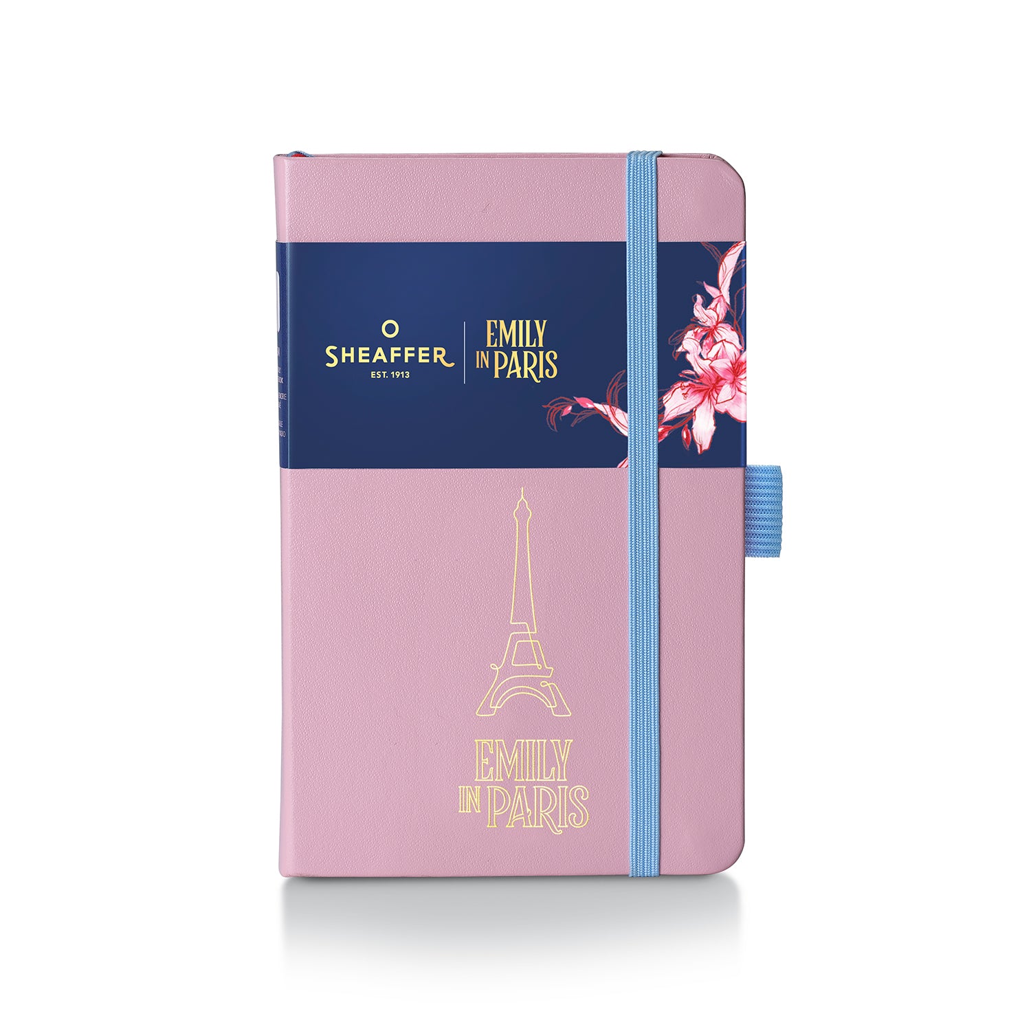 Sheaffer Gift Set ft - Emily in Paris Prelude Mini 9810 Pastel Pink Ballpoint Pen with Swarovski Crystal and Hardbound Small Notebook