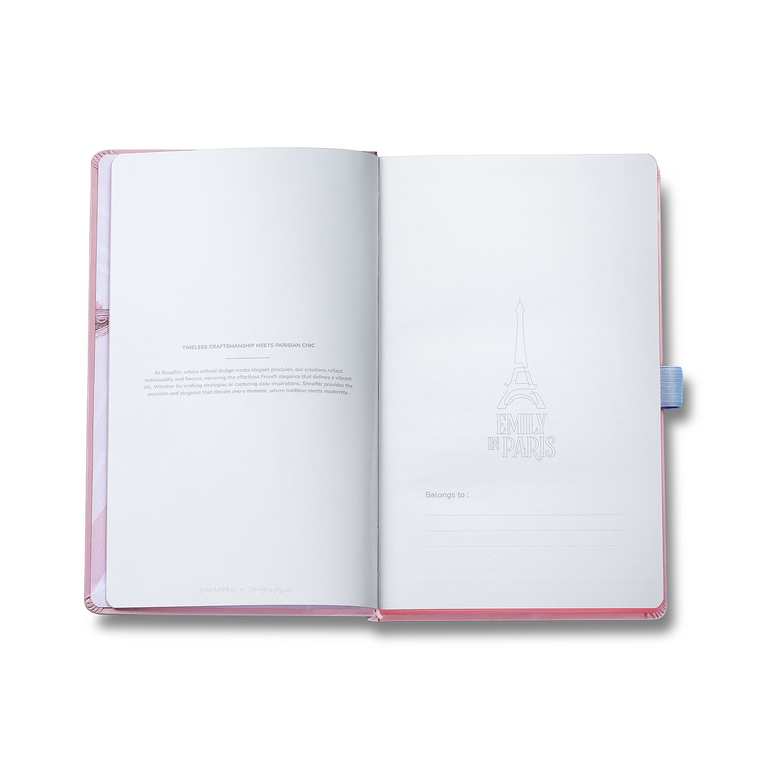 Sheaffer Emily in Paris Medium Journal 90 GSM Ink Friendly Paper with Embossed Eiffel Tower - Pink