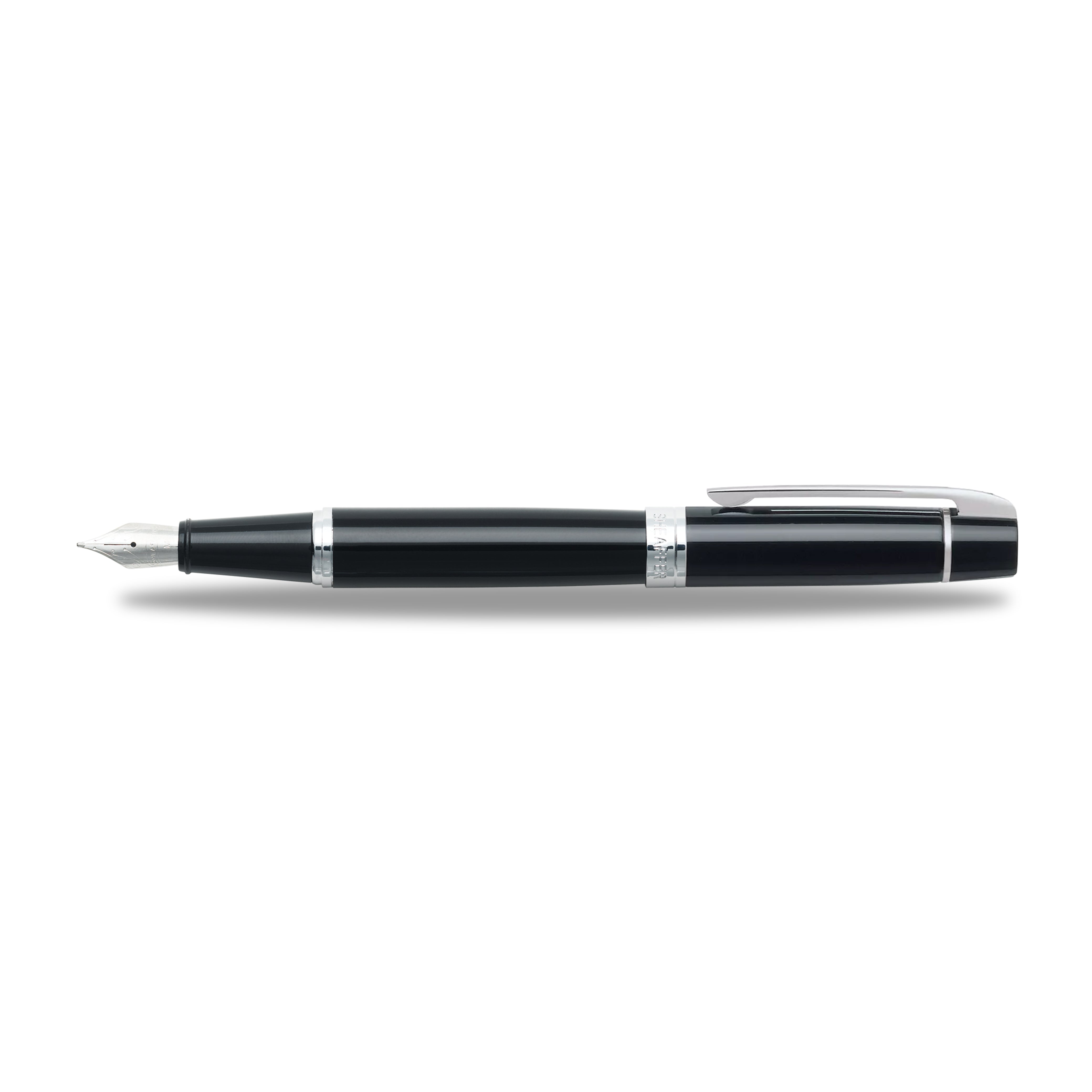 Sheaffer® 300 Glossy Black Fountain Pen With Chrome Trims