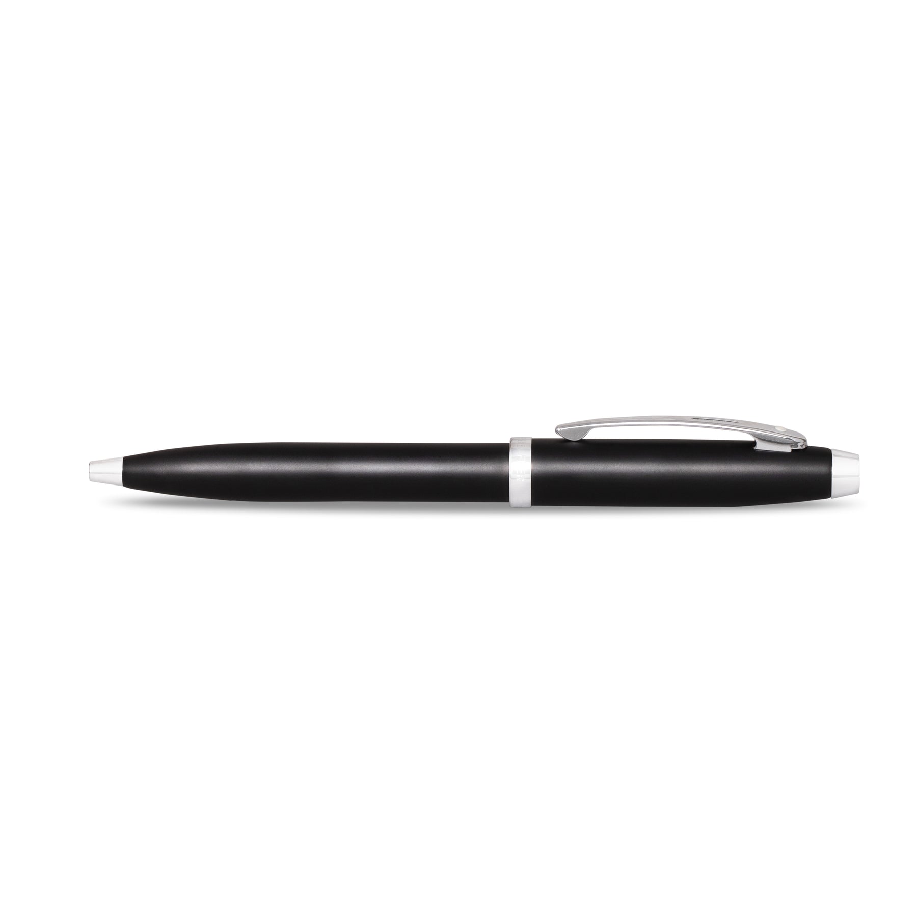 Sheaffer® 100 Glossy Black Ballpoint Pen With Chrome Trims