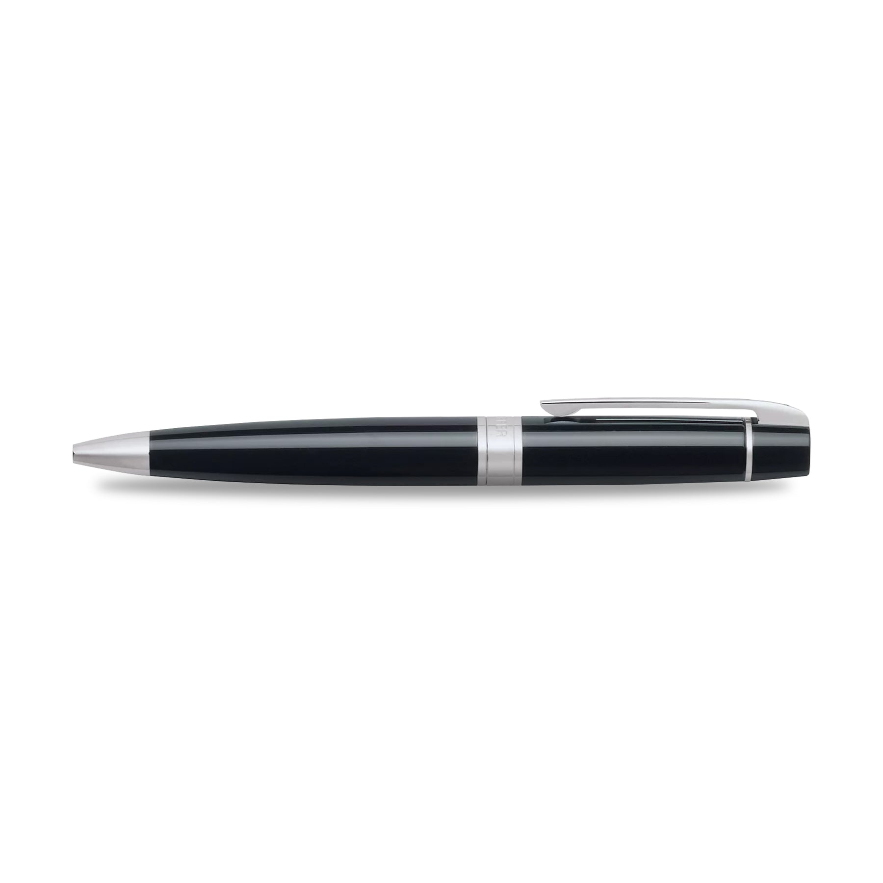 Sheaffer Gift Set ft. Glossy Black 300 Ballpoint Pen with Chrome Trims and Credit Card Holder