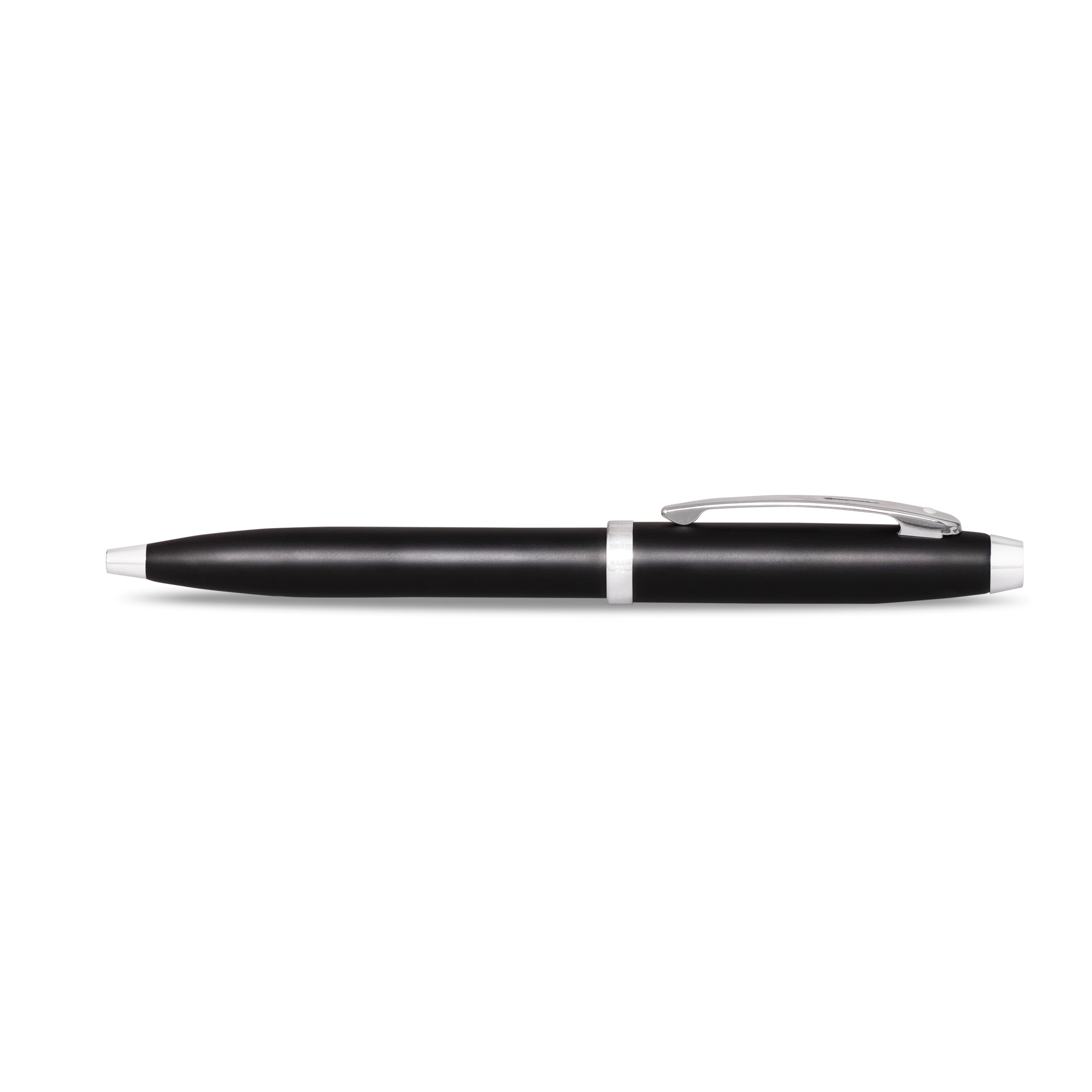 Sheaffer Gift Set ft. Glossy Black 100 Ballpoint Pen with Chrome Trims and Business Card Holder