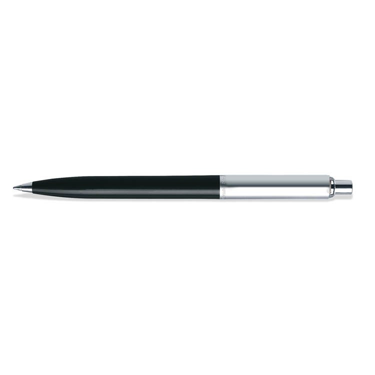 Sheaffer® Sentinel Black and Chrome Ballpoint Pen With Chrome Trims