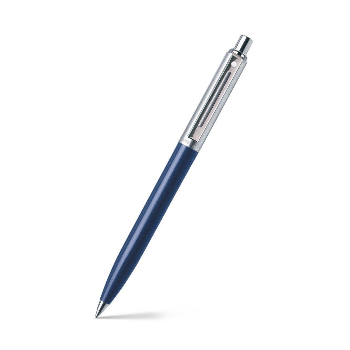 Sheaffer® Sentinel Blue and Chrome Ballpoint Pen With Chrome Trims