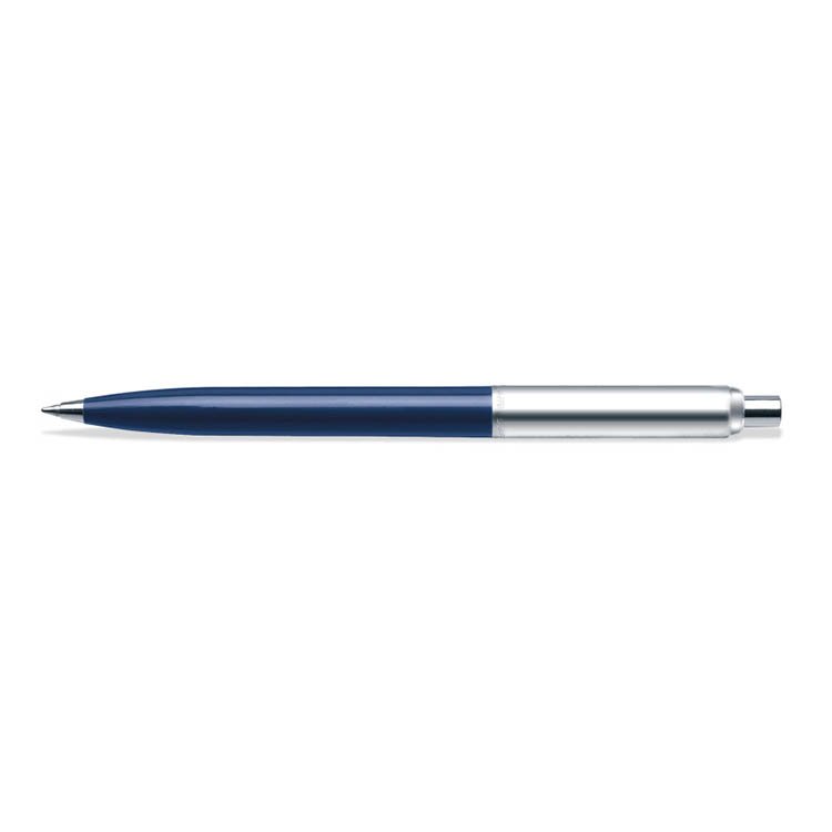 Sheaffer® Sentinel Blue and Chrome Ballpoint Pen With Chrome Trims