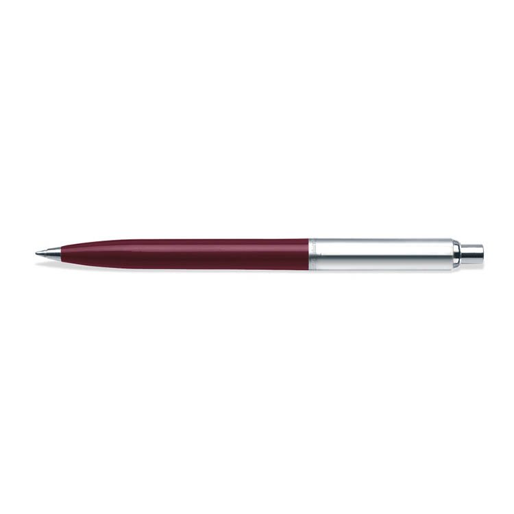 Sheaffer® Sentinel Burgundy and Chrome Ballpoint Pen With Chrome Trims