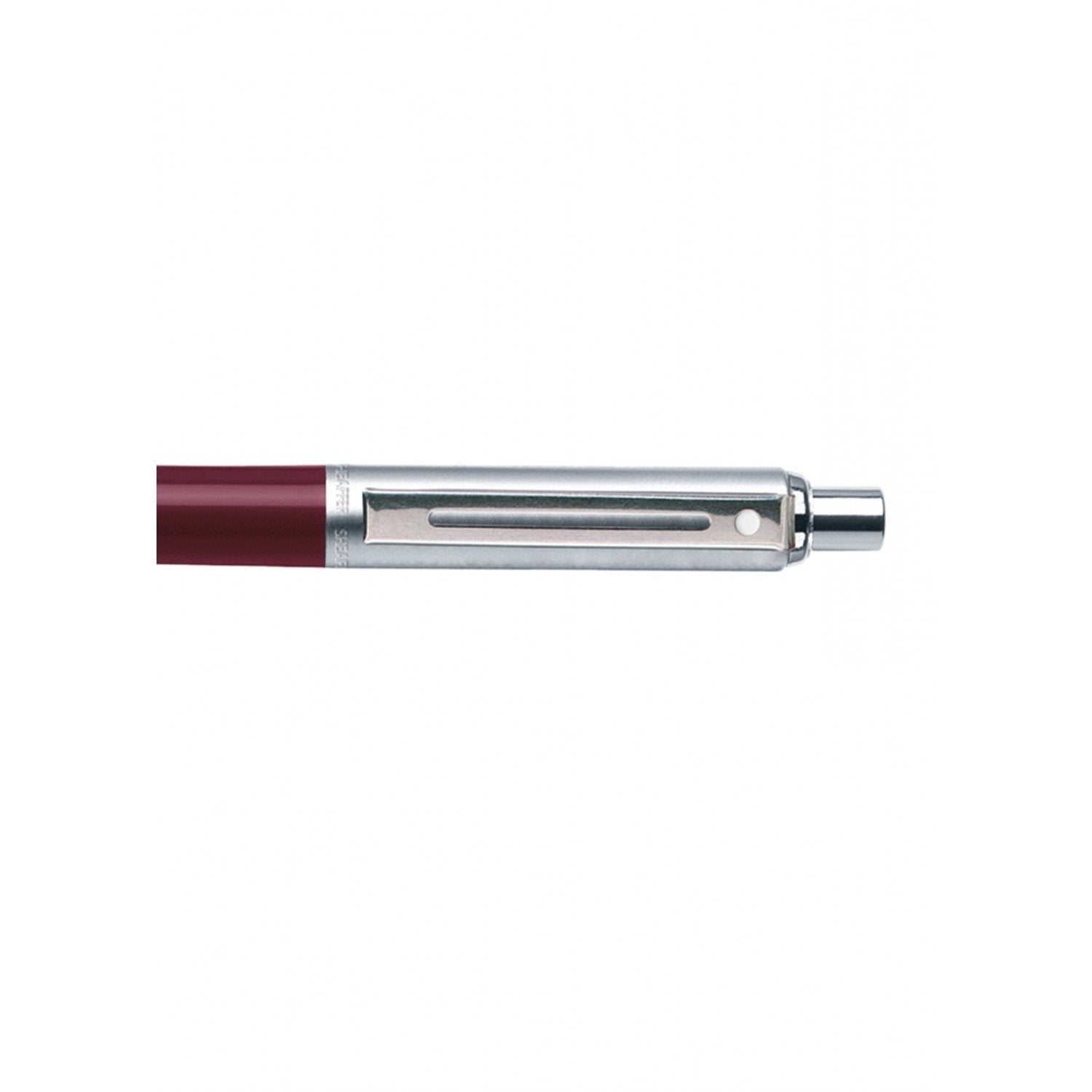 Sheaffer® Sentinel Burgundy and Chrome Ballpoint Pen With Chrome Trims