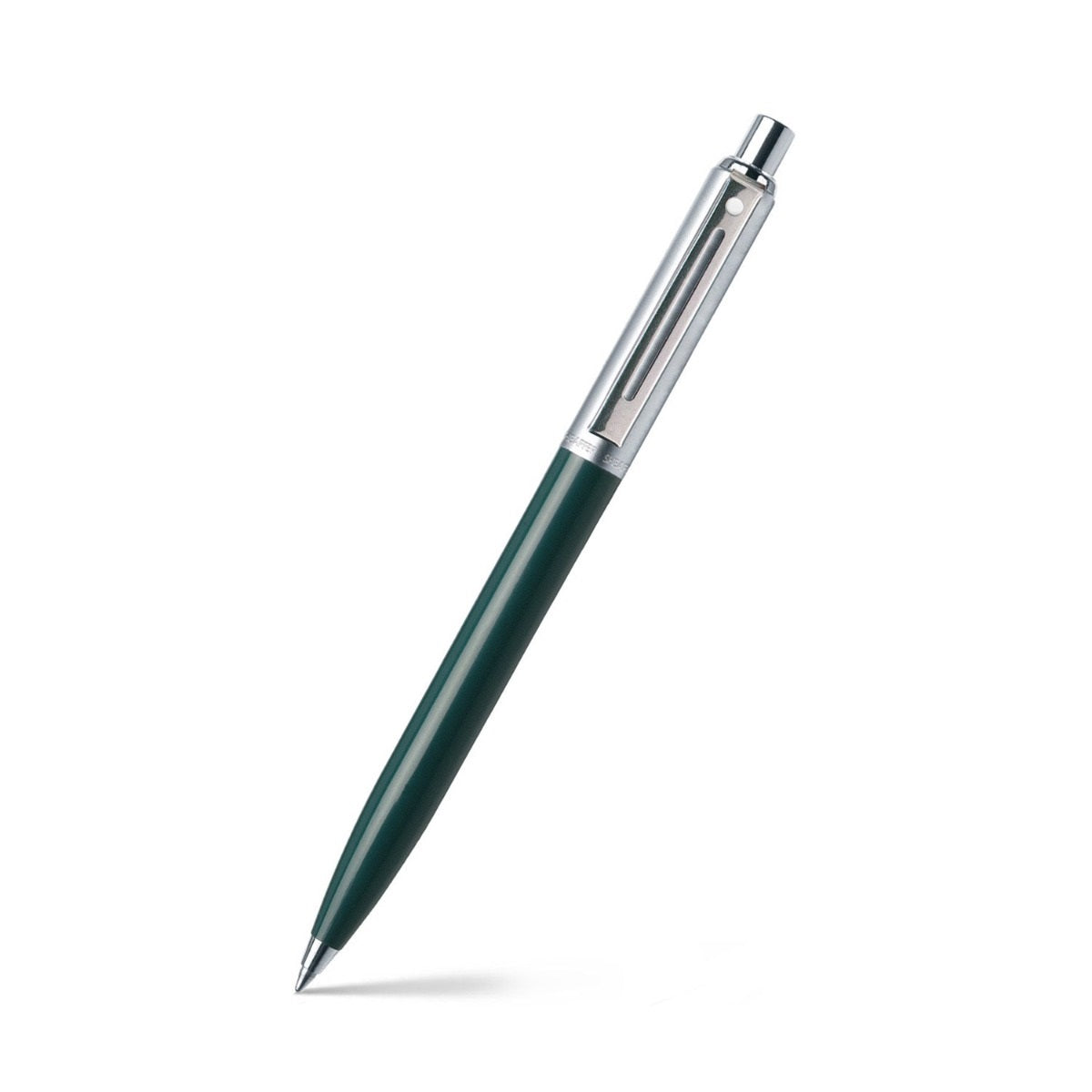 Sheaffer® Sentinel Dark Green and Chrome Ballpoint Pen With Chrome Trims