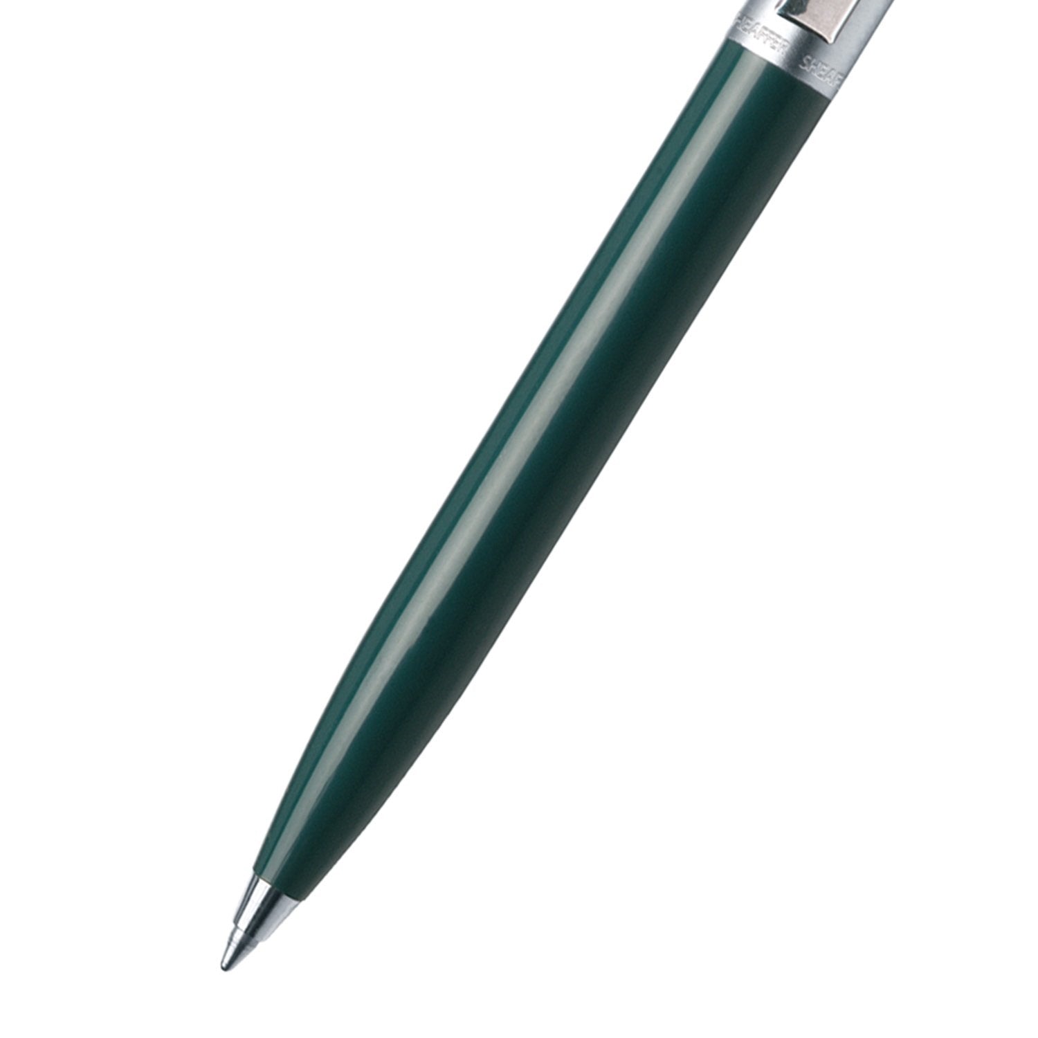 Sheaffer® Sentinel Dark Green and Chrome Ballpoint Pen With Chrome Trims