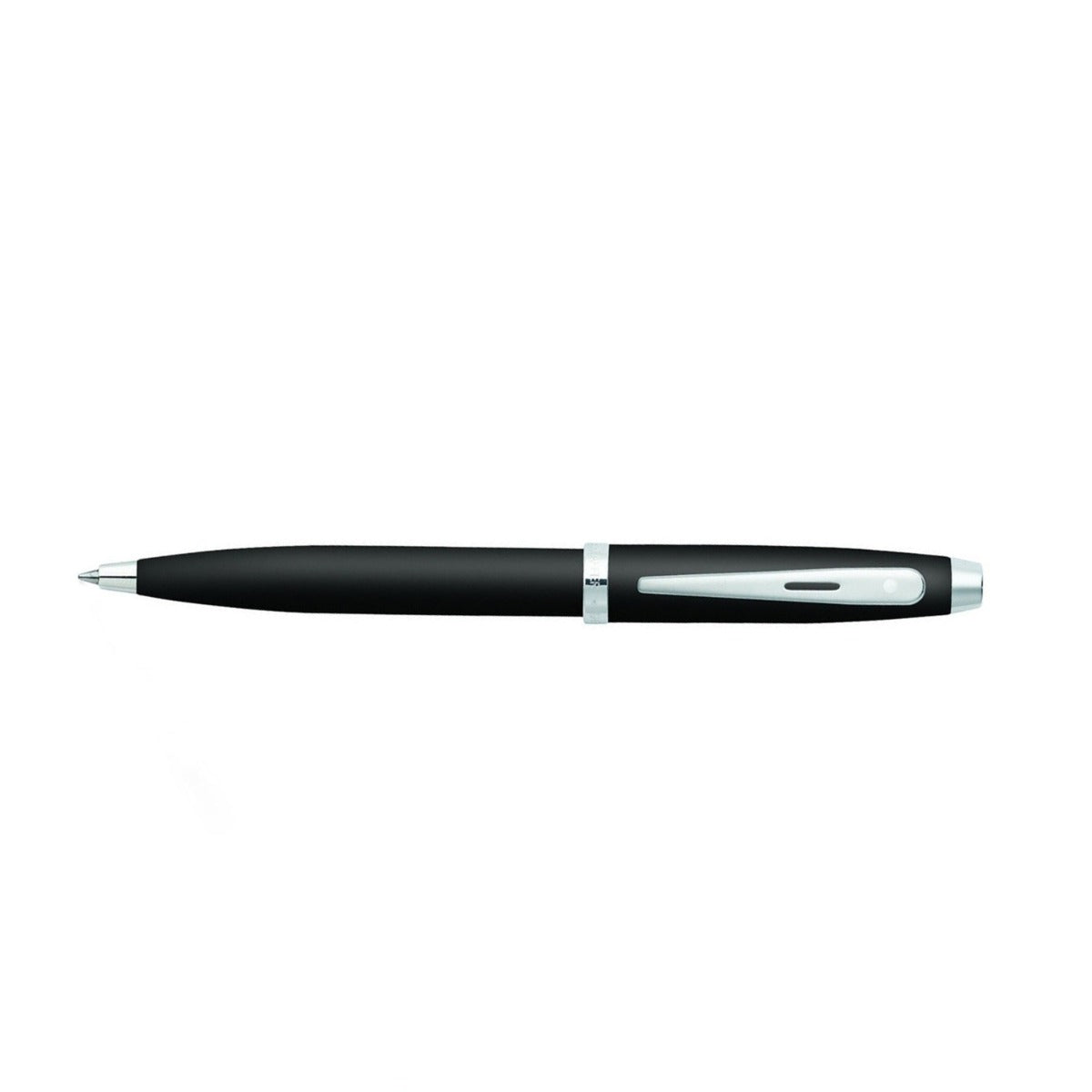 Sheaffer® 100 Matte Black Ballpoint Pen With Chrome Trims