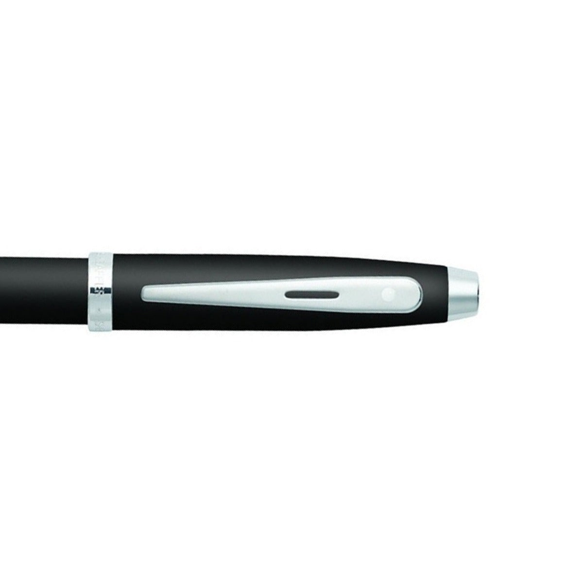 Sheaffer® 100 Matte Black Ballpoint Pen With Chrome Trims