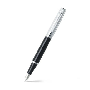 Sheaffer® 300 Black and Chrome Fountain Pen With Chrome Trims - Fine