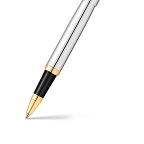 Sheaffer® VFM Polished Chrome Rollerball Pen With Gold Trims