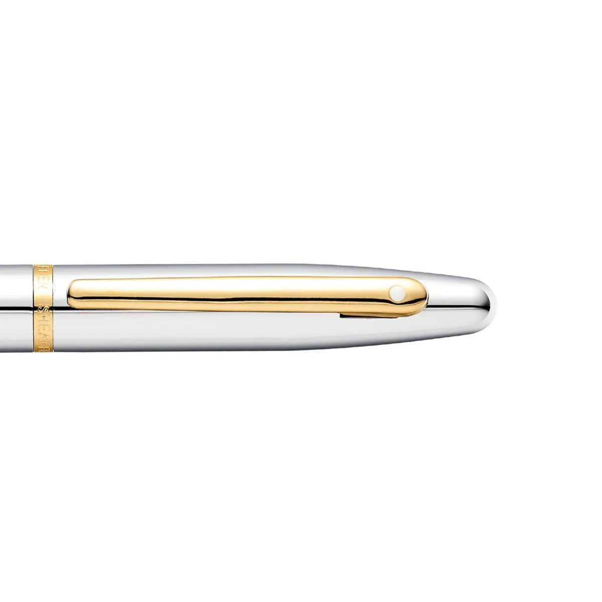 Sheaffer® VFM Polished Chrome Rollerball Pen With Gold Trims