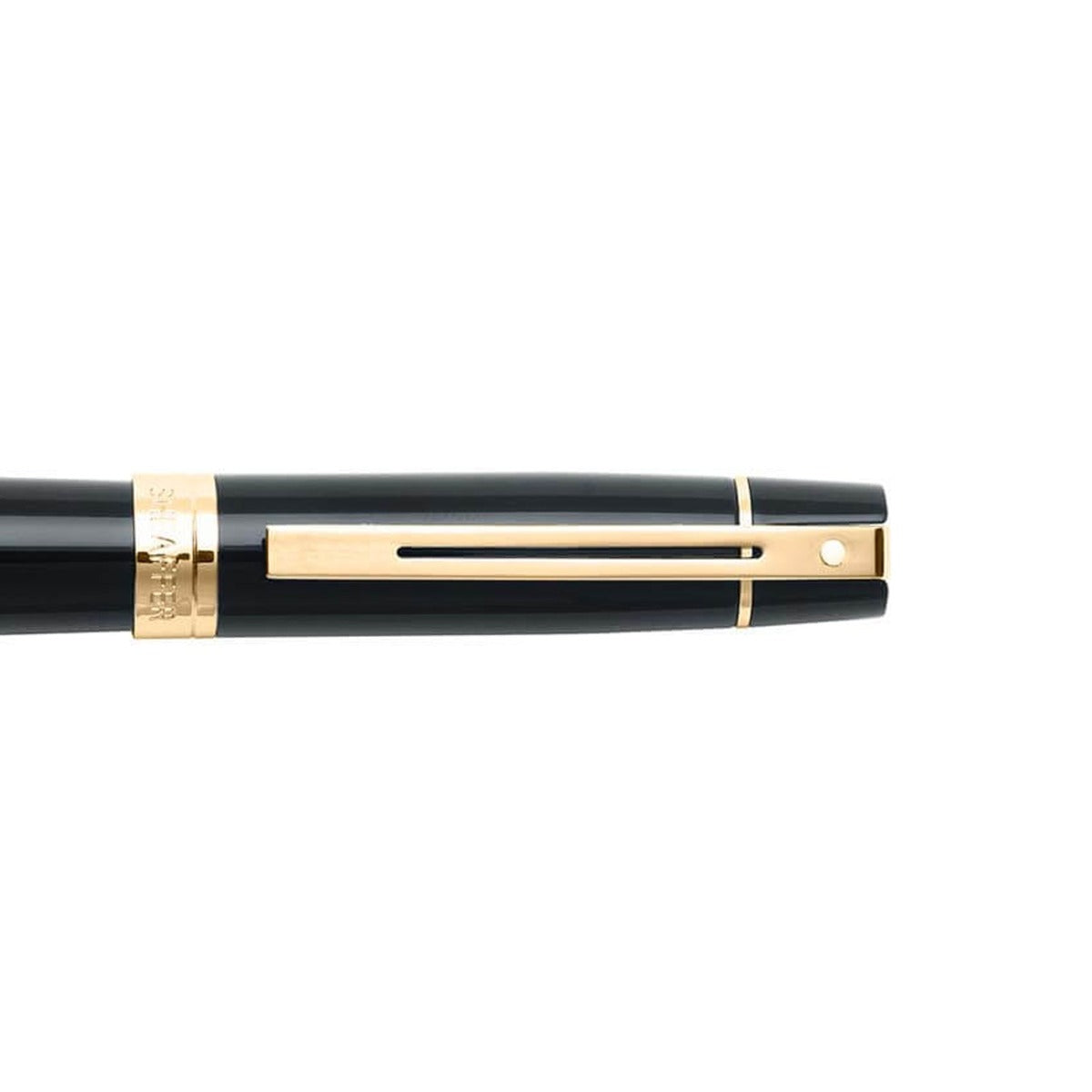Sheaffer® 300 Glossy Black Fountain Pen With Gold Trims - Fine