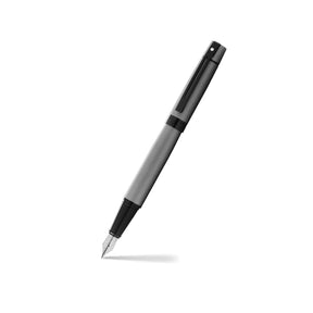Sheaffer® 300 Matte Gray Fountain Pen With Black Trims - Medium