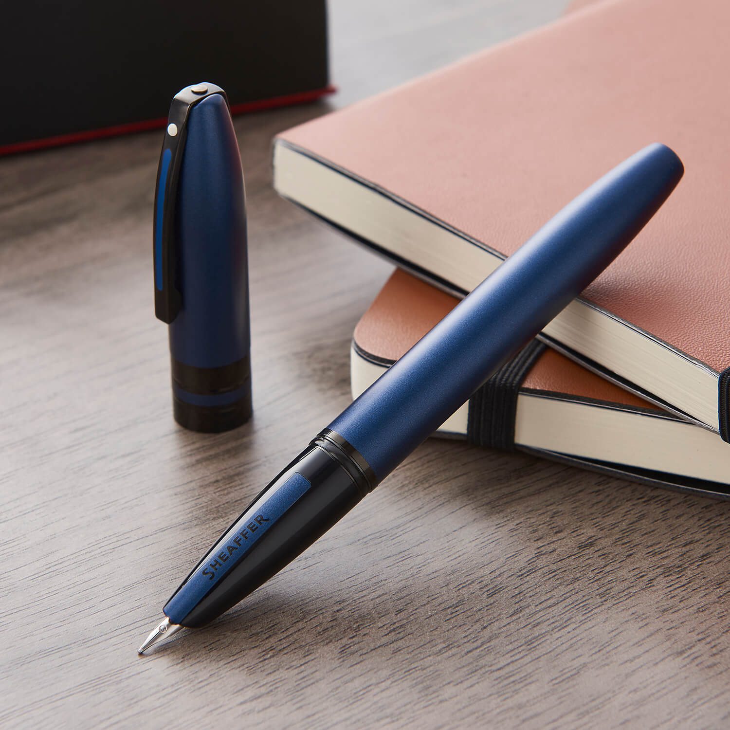 Sheaffer® ICON 9110 Metalic Blue Fountain Pen With Gloss Black Trim