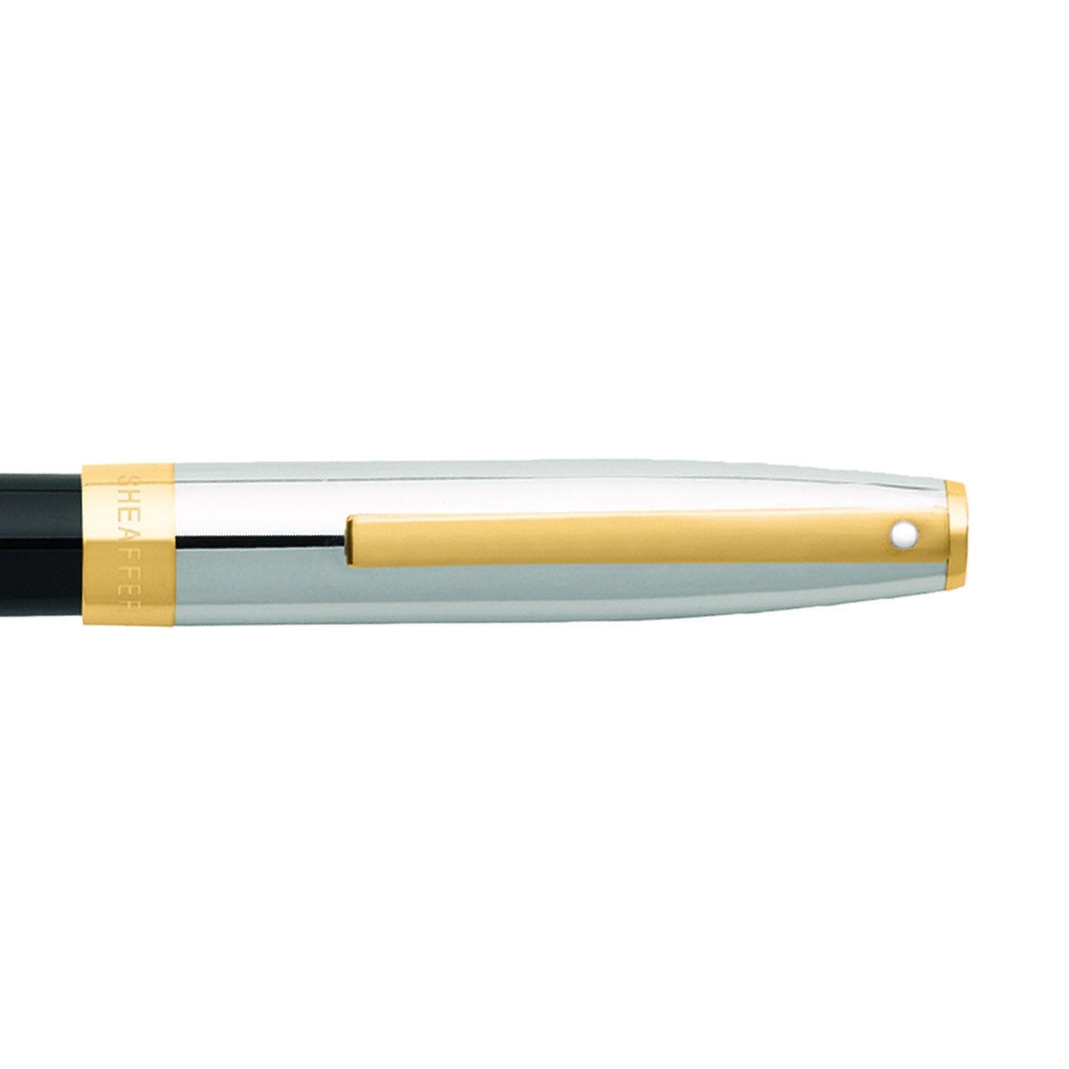 Sheaffer® SAGARIS 9475 Gloss Black Barrel and Chrome Cap Rollerball Pen With Gold Tone Trim