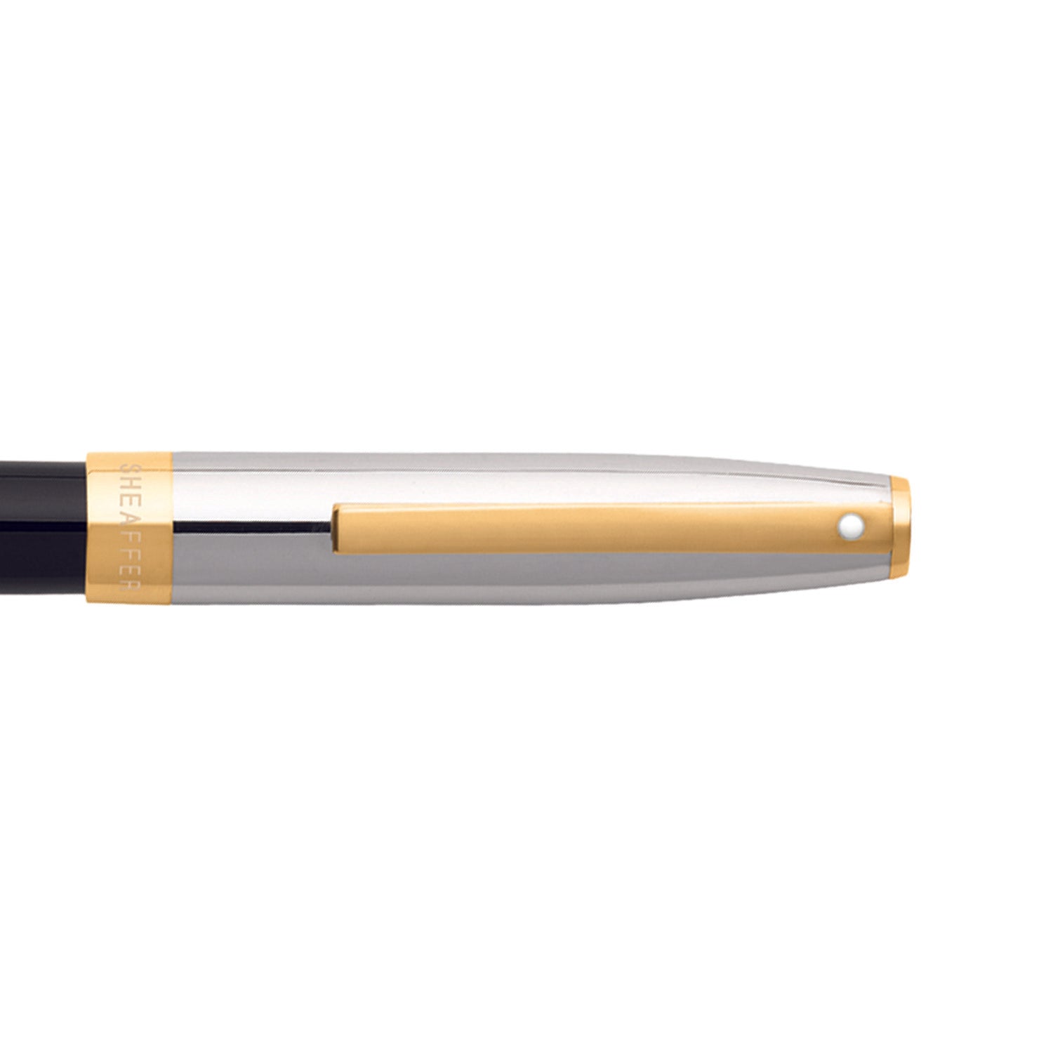 Sheaffer® SAGARIS 9475 Gloss Black Barrel and Chrome Cap Fountain Pen With Gold Tone Trim