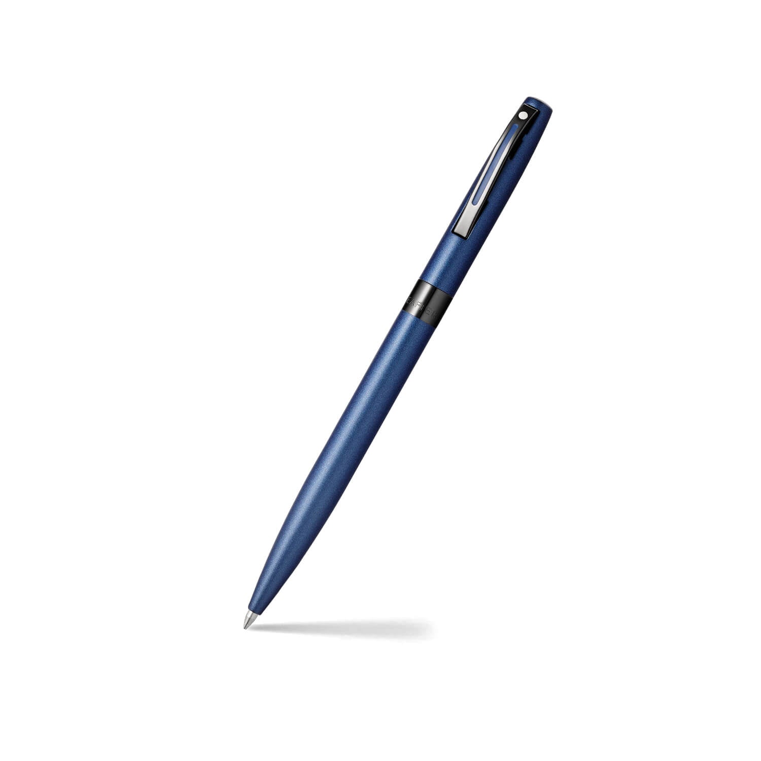 Sheaffer® REMINDER 9018 Matte Blue Ballpoint Pen With Black PVD Trim