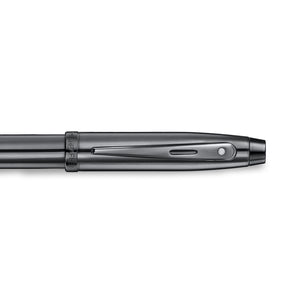 Sheaffer 100 9375 Ionic Gunmetal Grey Ballpoint Pen with Shiny PVD Trims