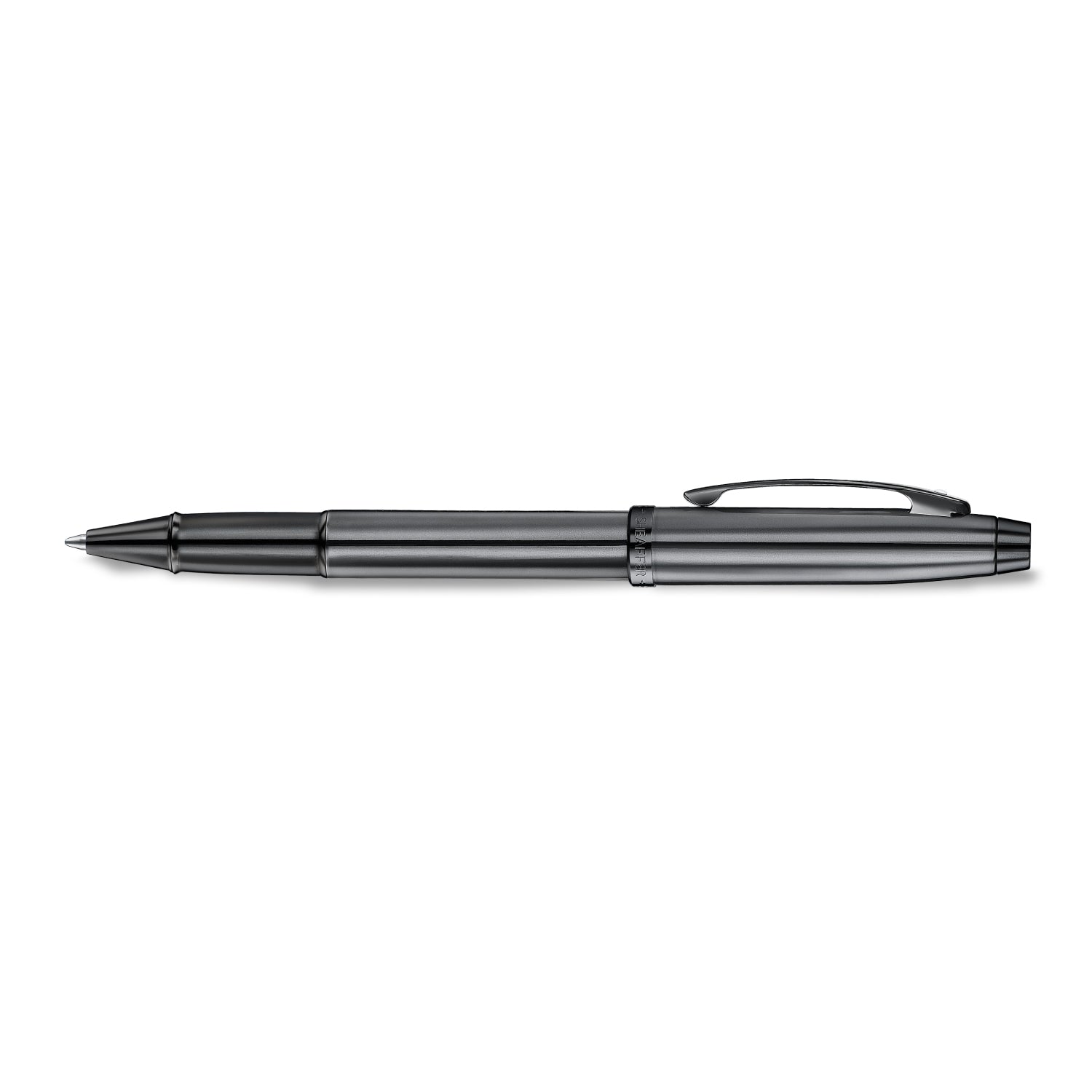 Sheaffer 100 9375 Ionic Gunmetal Grey Rollerball Pen with Shiny PVD Trims