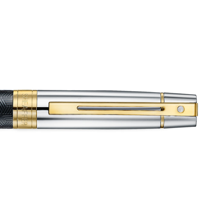 Sheaffer Gift Collection 300 - 9347 Engraved Black with Chrome Cap and Gold Trims Ballpoint Pen - Image 4