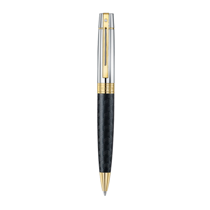Sheaffer Gift Collection 300 - 9347 Engraved Black with Chrome Cap and Gold Trims Ballpoint Pen - Image 5