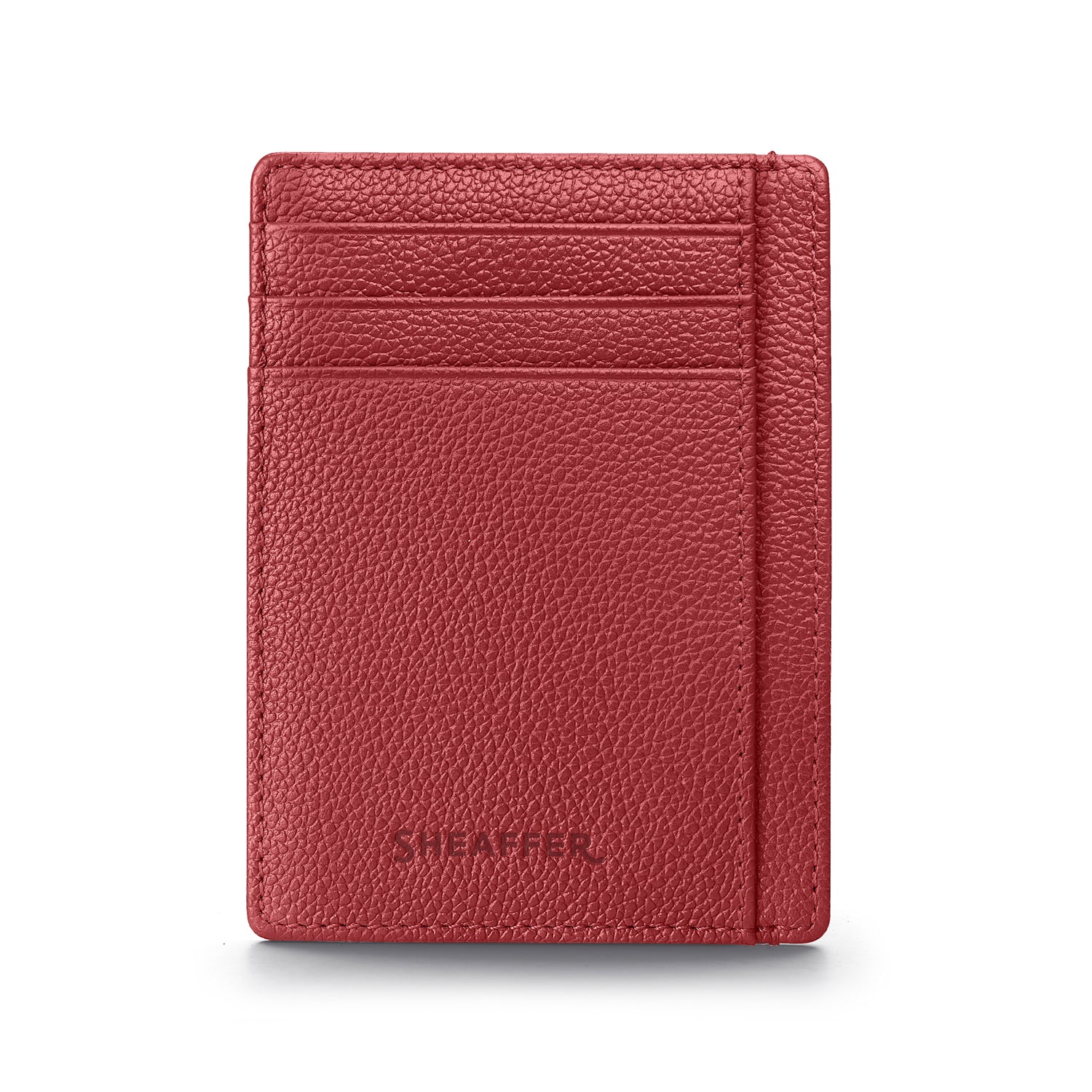 Sheaffer Gift Set ft. Excessive Red VFM 9403 Ballpoint Pen with Chrome Trims and Scarlet Blaze Credit Card Holder