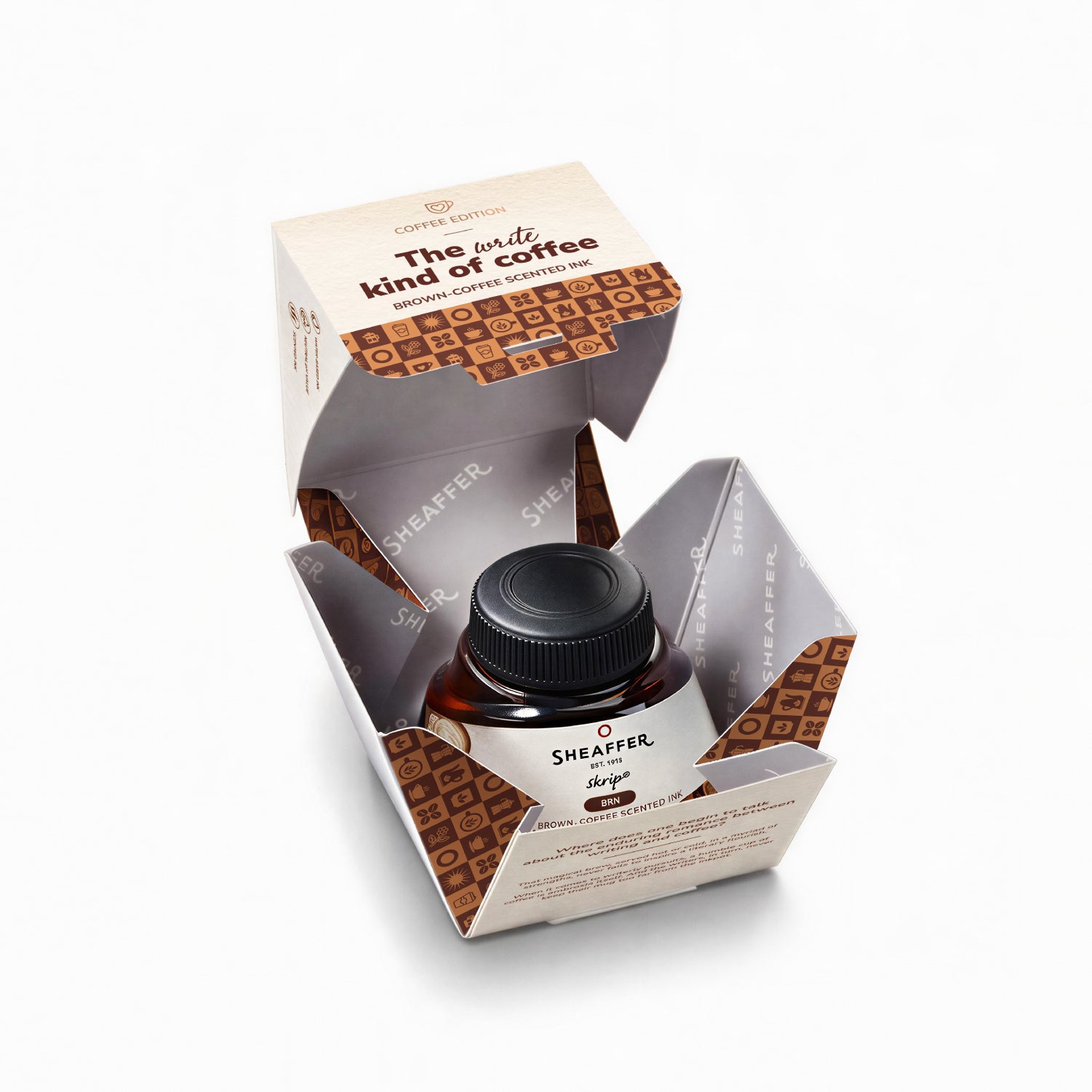 Sheaffer Skrip Coffee-Scented Ink Bottle (50 ml) - Coffee Brown