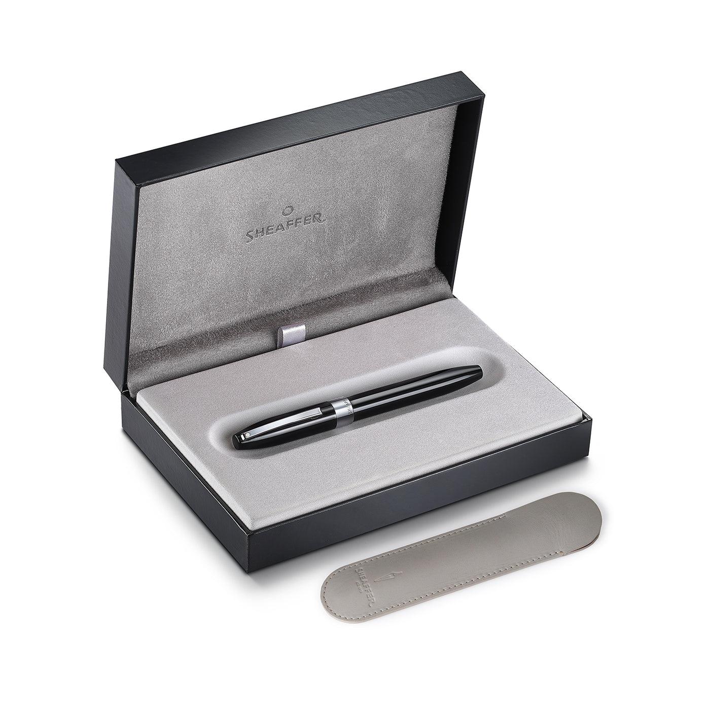 sheaffer-legacy-9064-glossy-black-inlaid-nib-fountain-pen-with-chrome