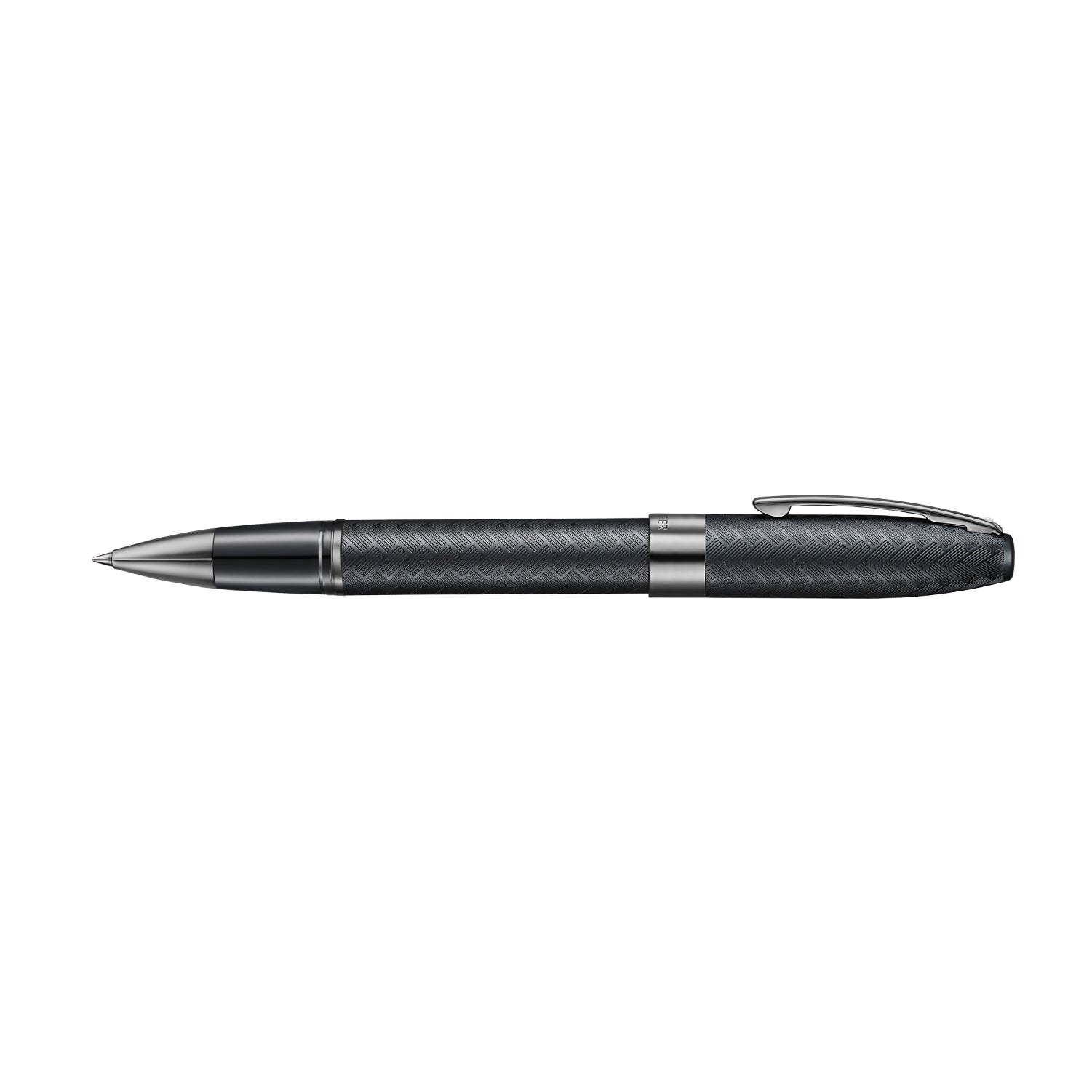 Sheaffer Legacy Chevron 9066 Matte Black Rollerball Pen with PVD Gunmetal Trims