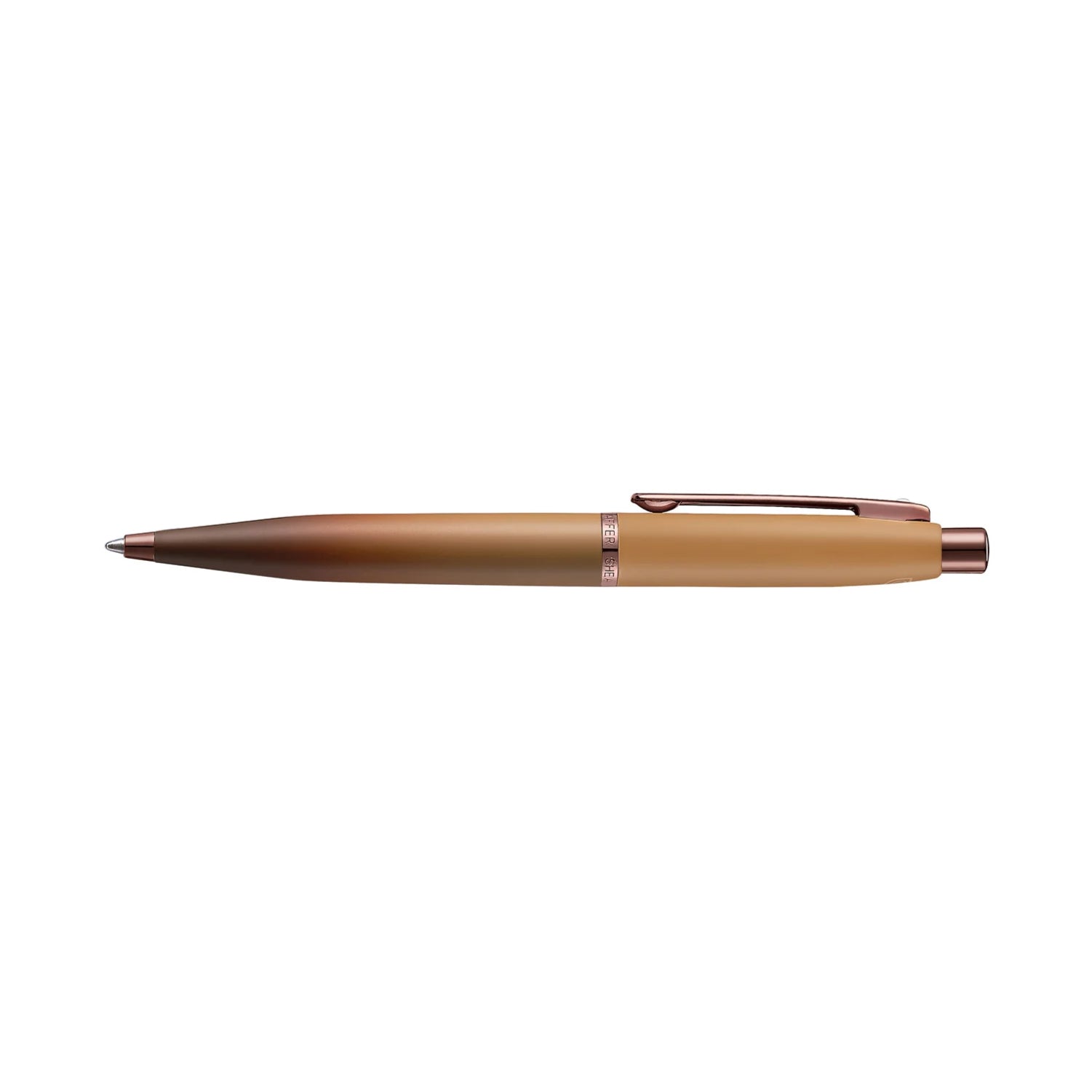 Sheaffer VFM G9428 Coffee Edition Ballpoint Pen with Leather Single Pen Pouch Gift Set