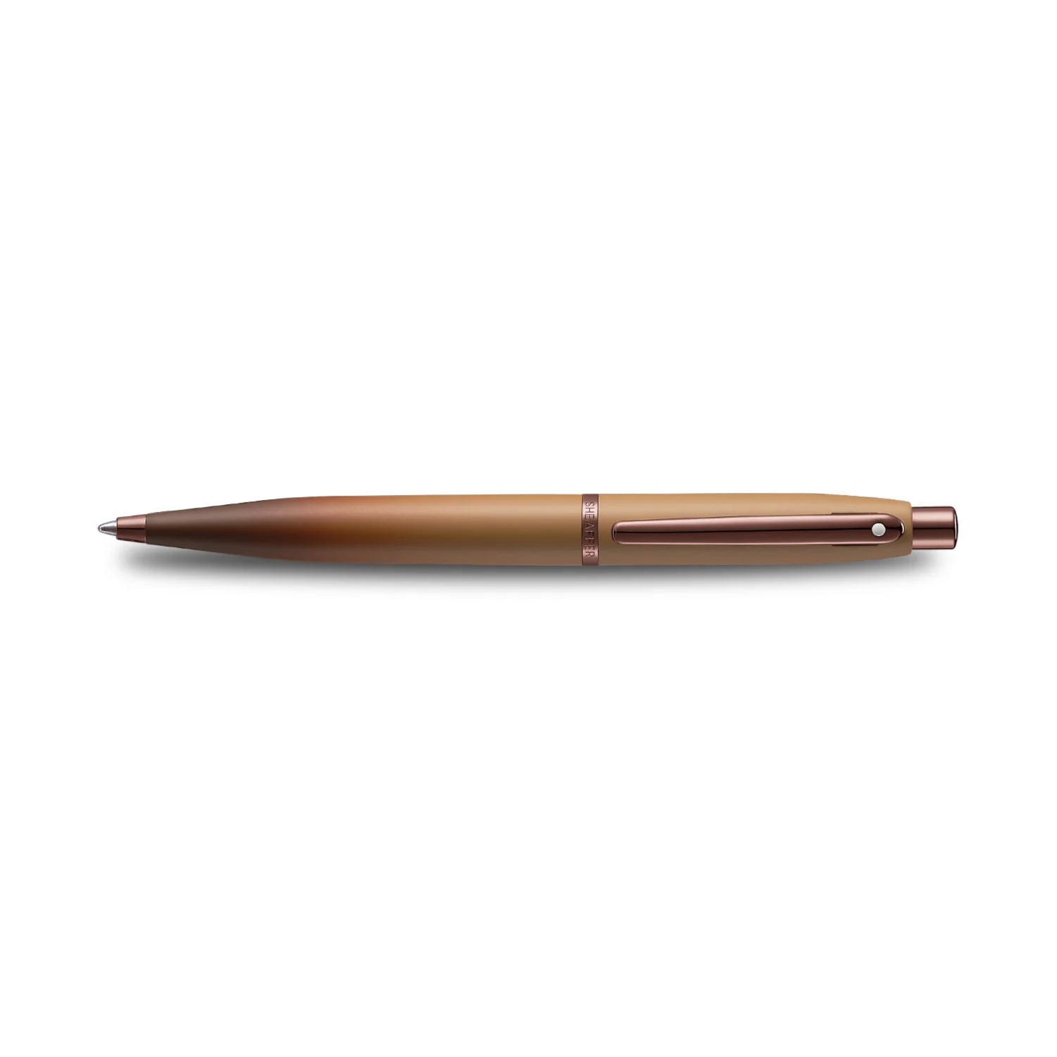 Sheaffer VFM G9428 Coffee Edition Ballpoint Pen with Leather Single Pen Pouch Gift Set