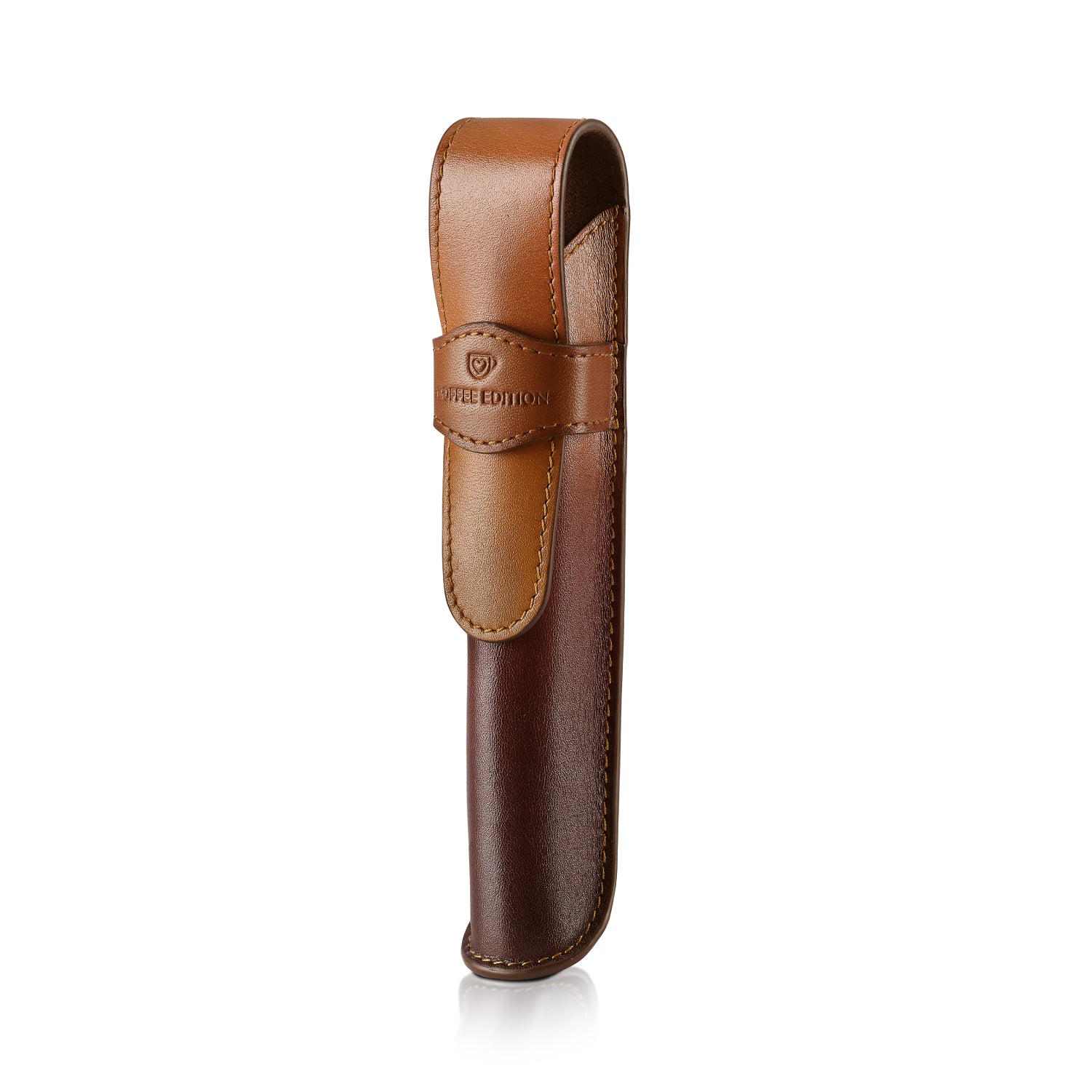 Sheaffer 100 G9374 Coffee Edition Ballpoint Pen with Leather Single Pen Pouch Gift Set