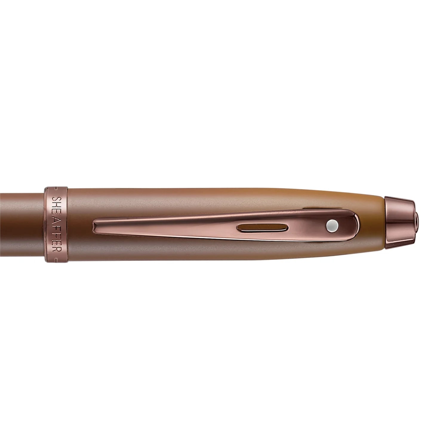 Sheaffer 100 G9374 Coffee Edition Ballpoint Pen with Leather Single Pen Pouch Gift Set
