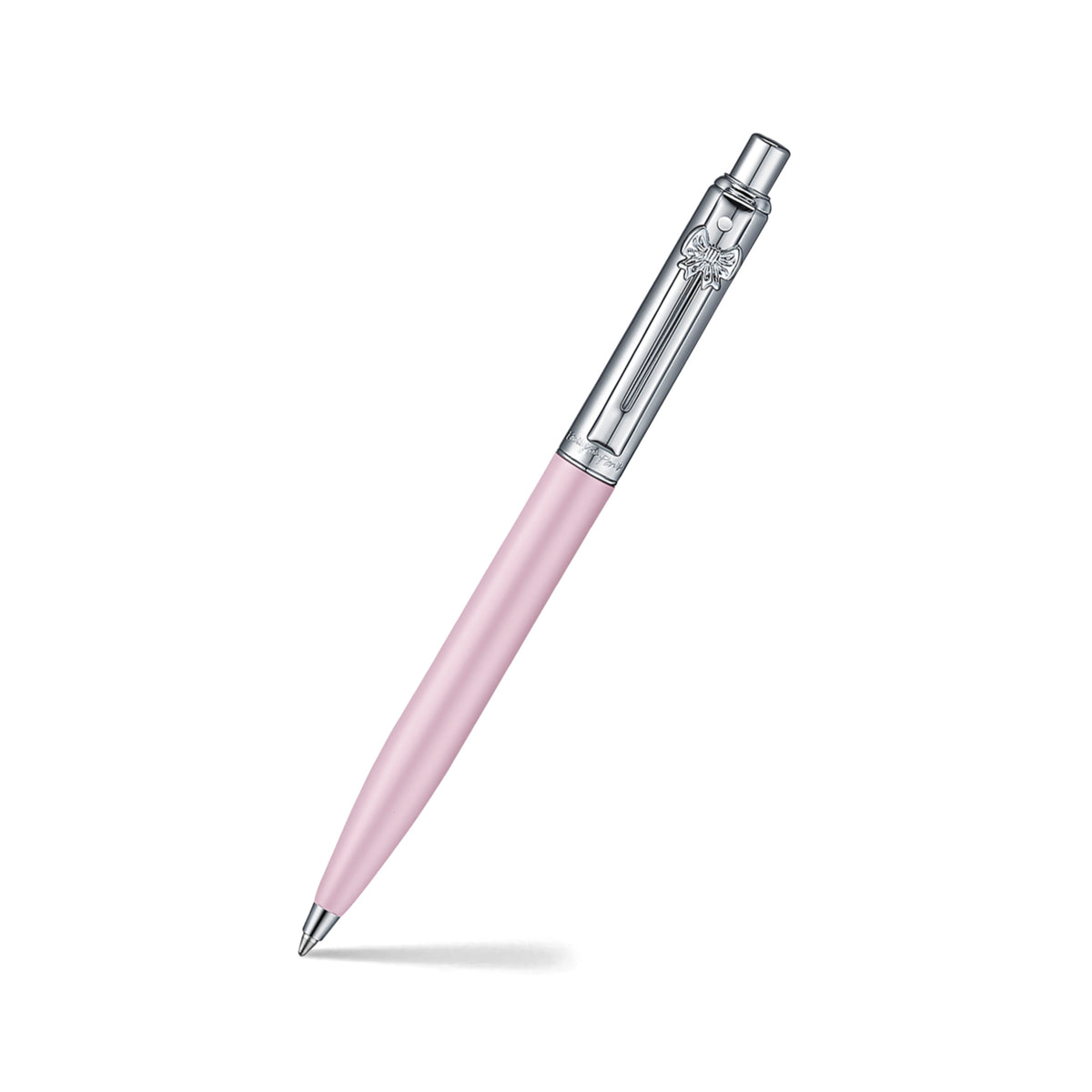 Sheaffer Gift Set Sentinel E321 Emily in Paris Pink Matte Finish Ballpoint Pen with Leather Bag Charm Keychain