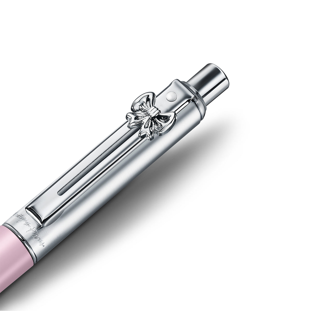 Sheaffer Gift Set Sentinel E321 Emily in Paris Pink Matte Finish Ballpoint Pen with Leather Bag Charm Keychain