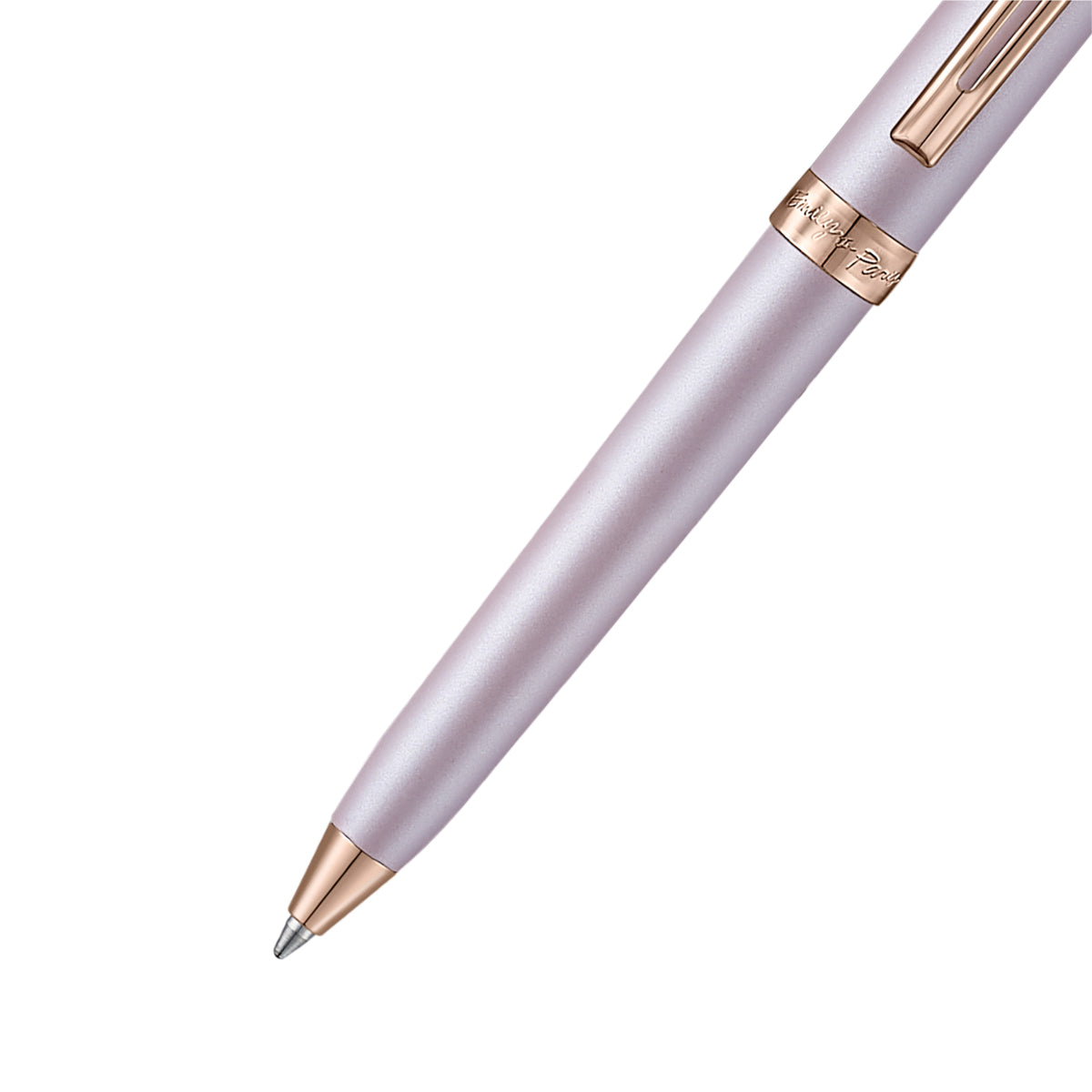 Sheaffer Gift Set Emily in Paris Prelude Mini E9810 Pastel Pink Ballpoint Pen with Leather Bag Charm Keychain
