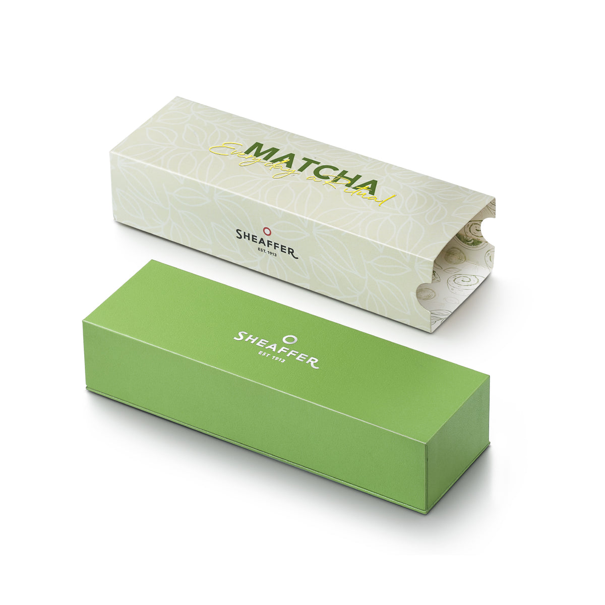 Sheaffer VFM 9431 Matcha Edition Green Ombre Gradient Fountain Pen with Chrome-plated Trims